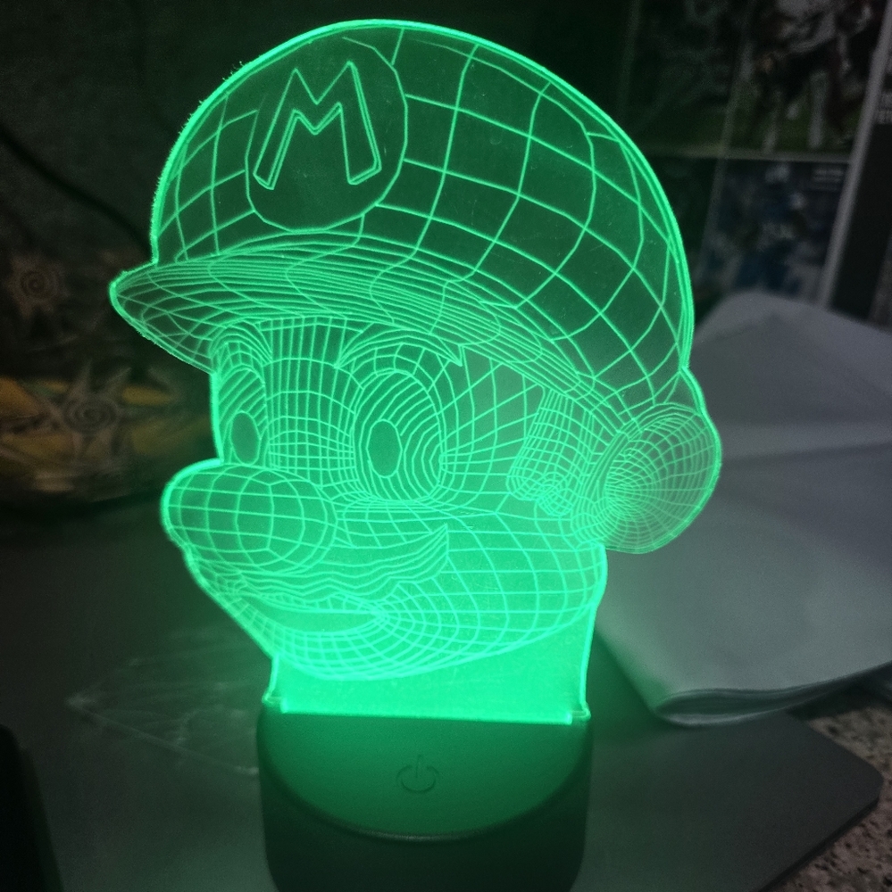 Not Rated 3D Illusion LED Night Light - Green